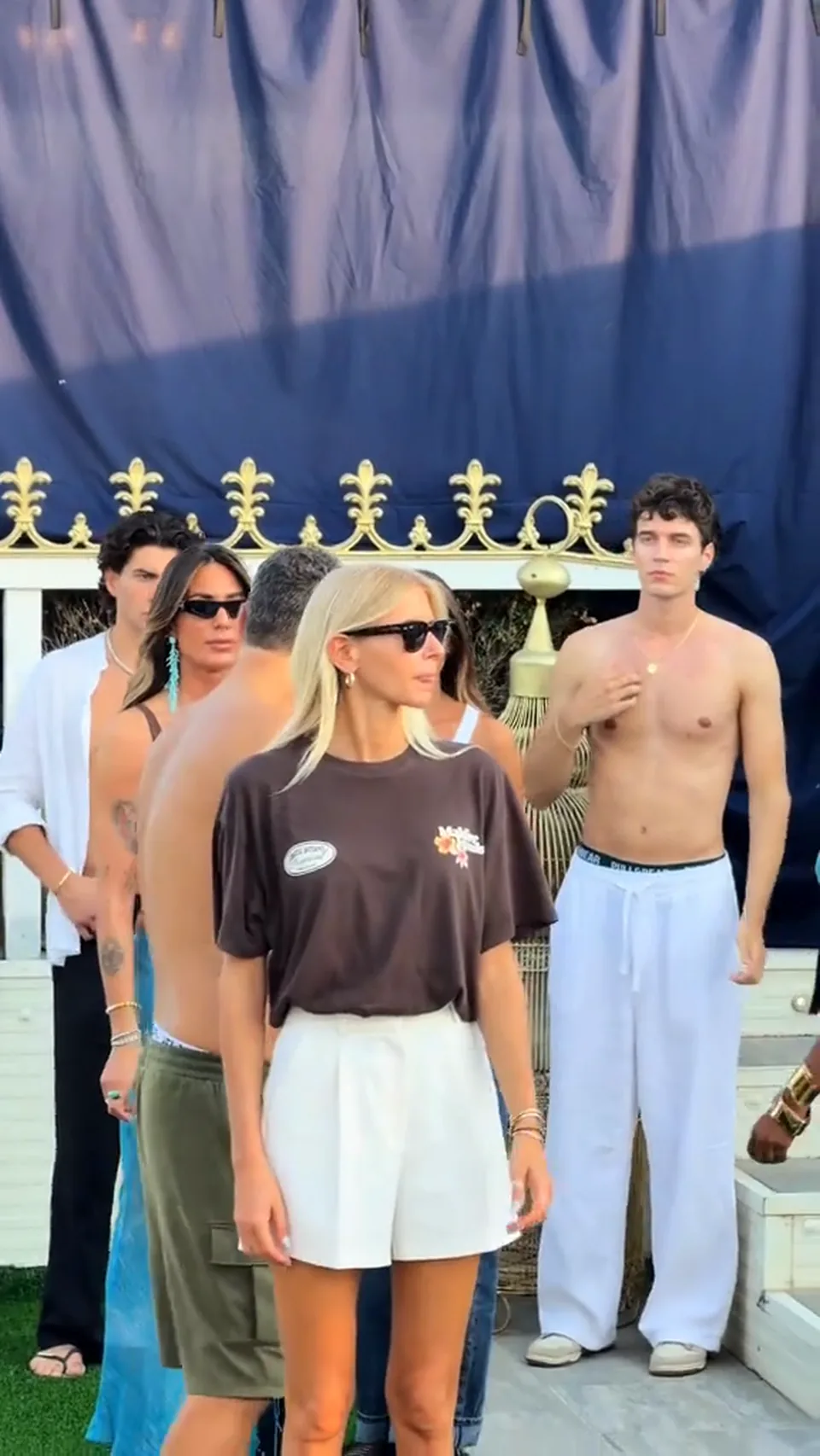 Francesco Scarparo during the Lido di Spina brand runway show